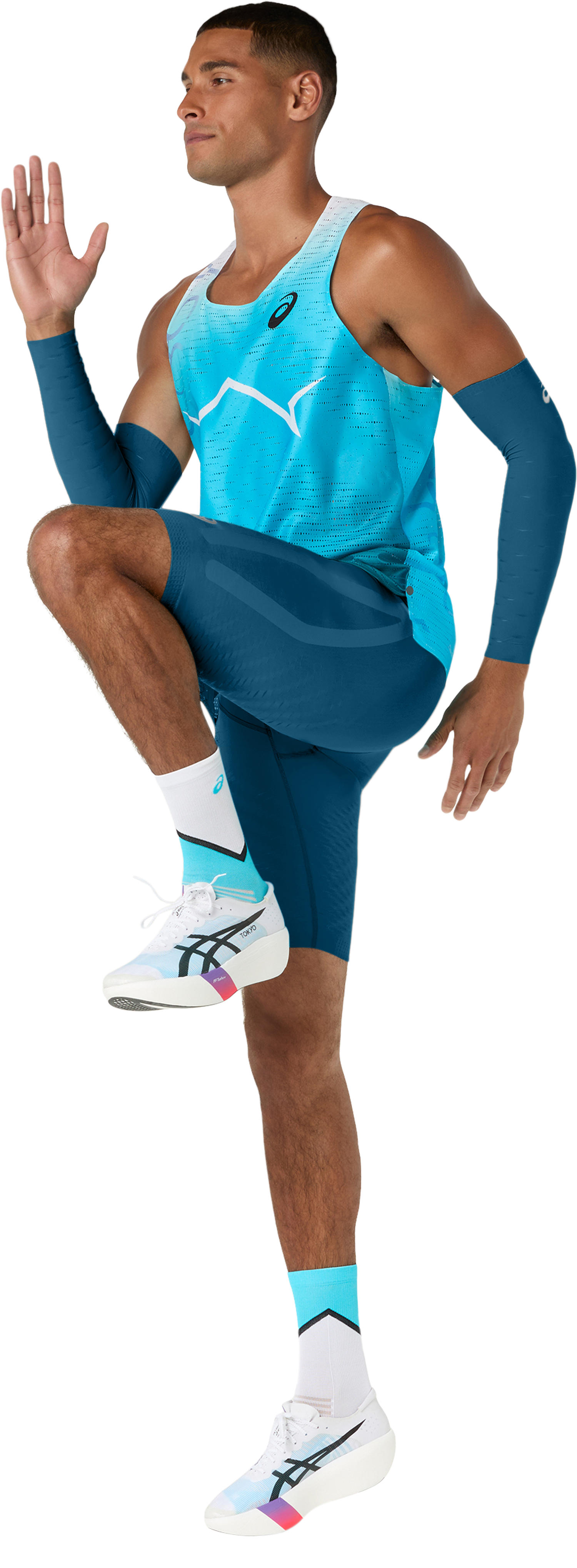 ASICS Metaspeed Singlet Herre Blå/Turkis