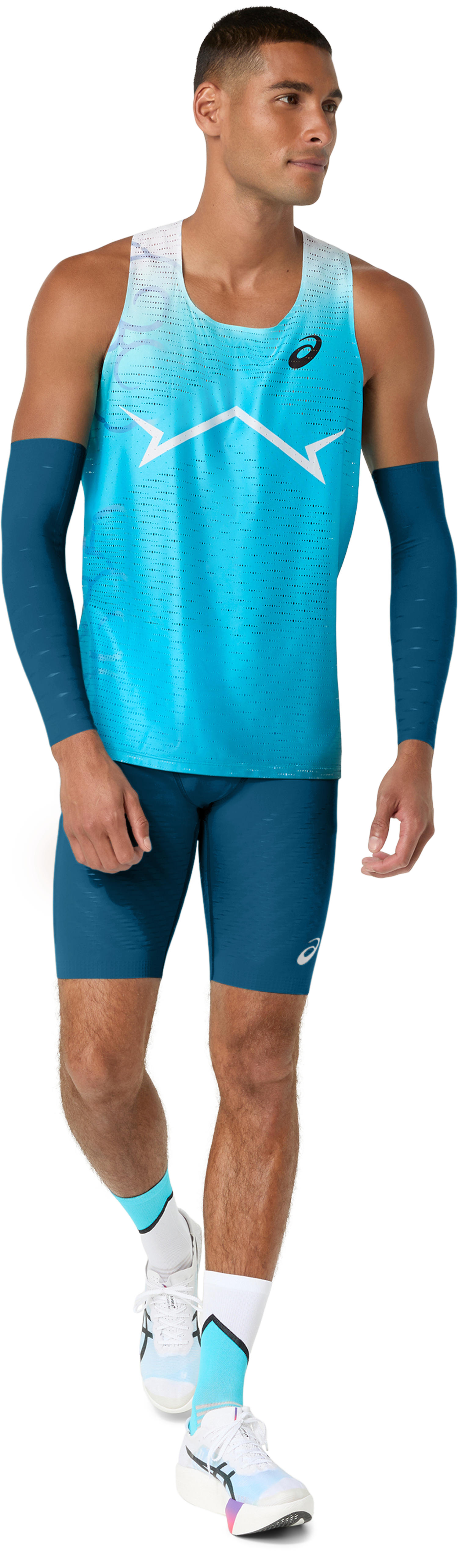 ASICS Metaspeed Singlet Herre Blå/Turkis