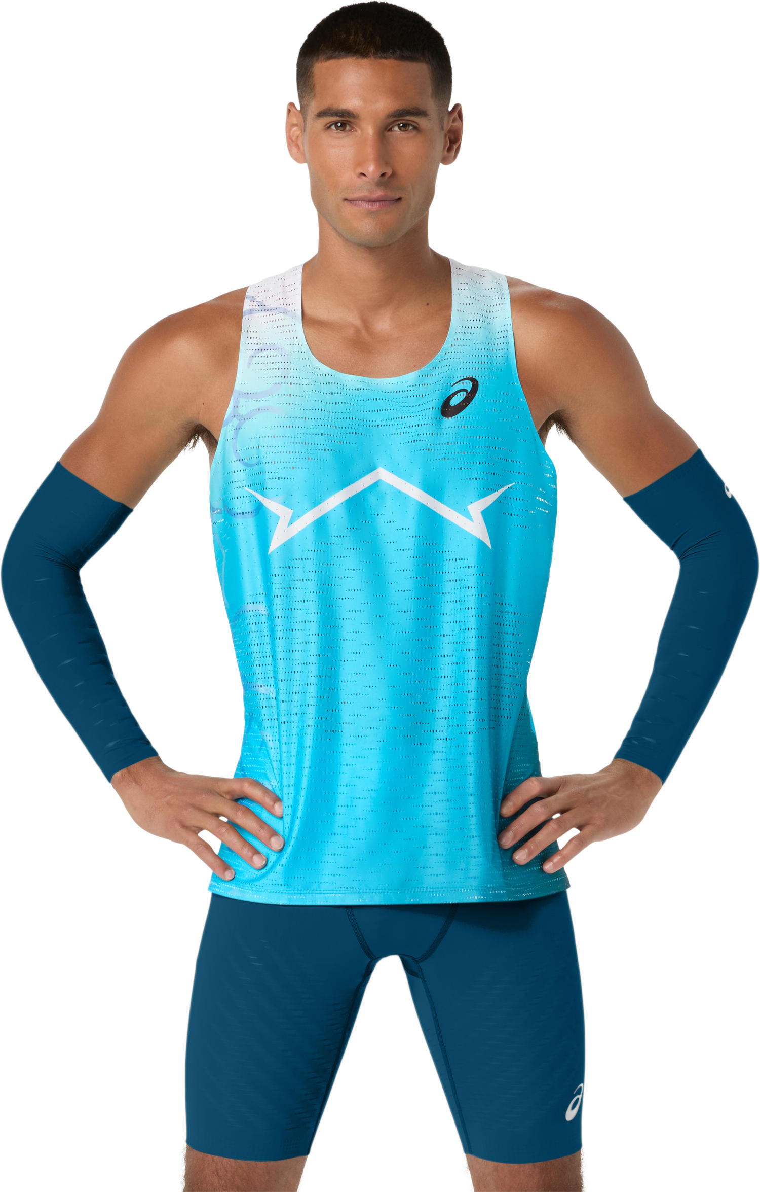 ASICS Metaspeed Singlet Herre Blå/Turkis