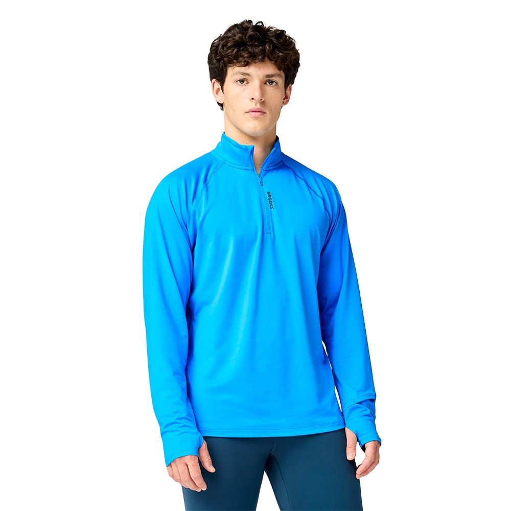 Brooks Dash 1/4 Zip 3.0 Langermet Trøye Herre Blå