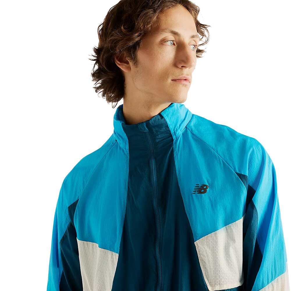 New Balance RC Løpejakke Herre Blå/Hvit