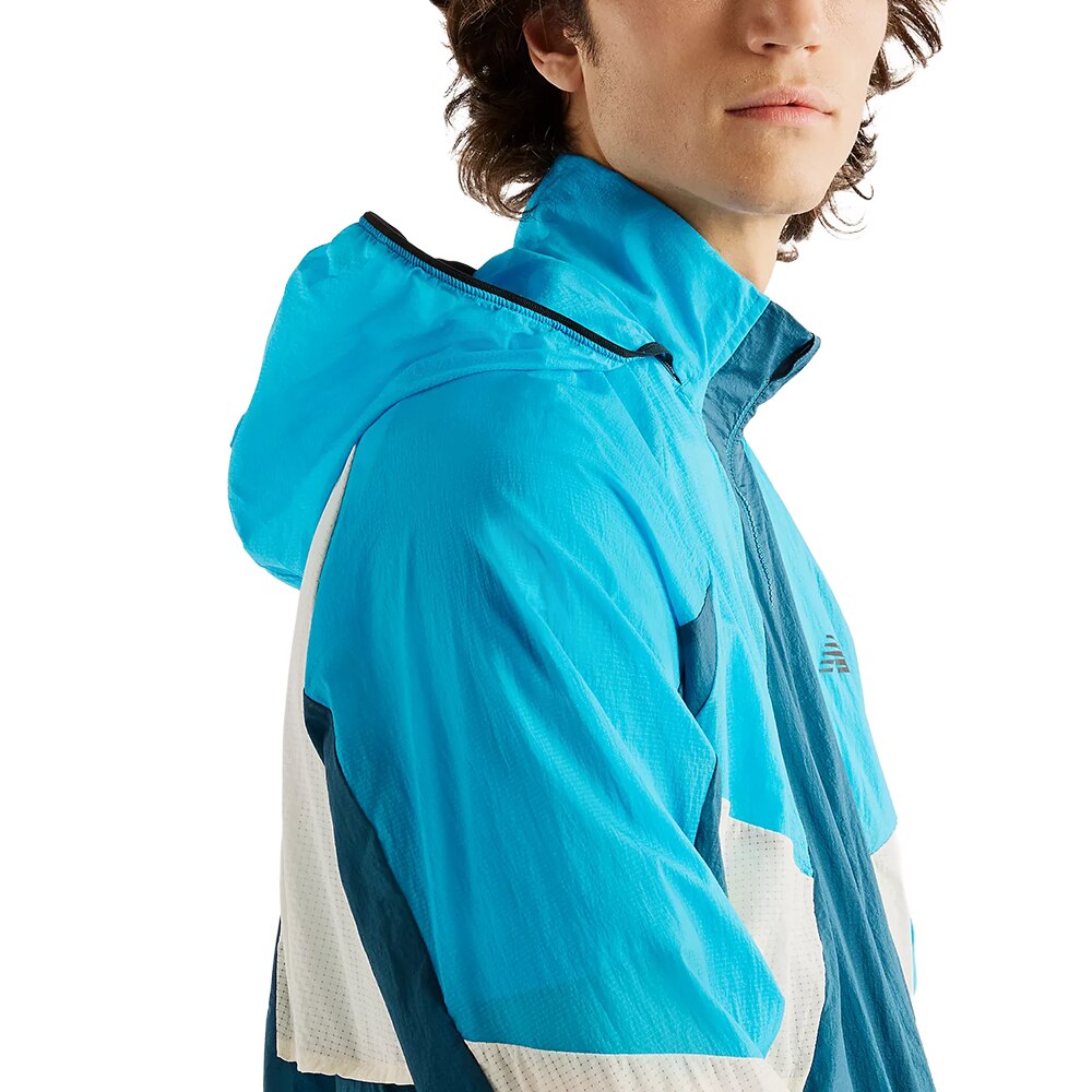 New Balance RC Løpejakke Herre Blå/Hvit