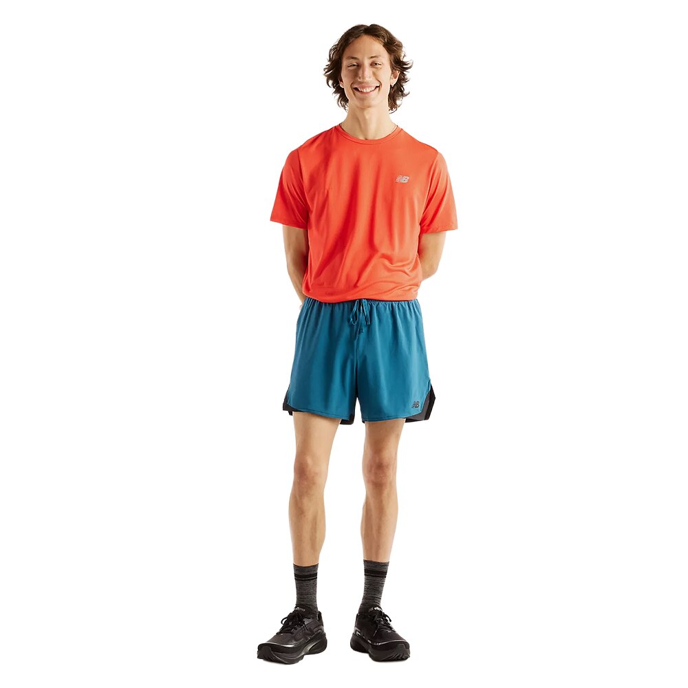 New Balance RC Essential 5" Løpeshorts Herre Turkis