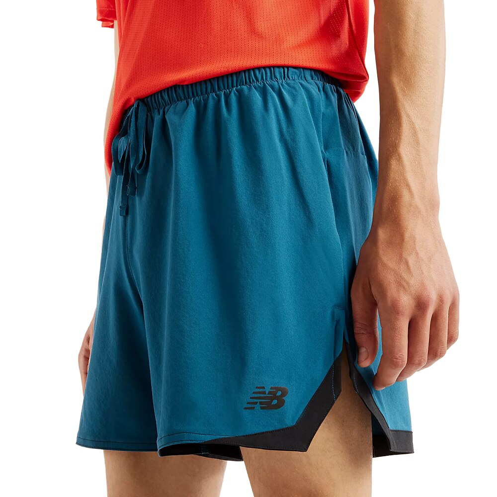 New Balance RC Essential 5" Løpeshorts Herre Turkis