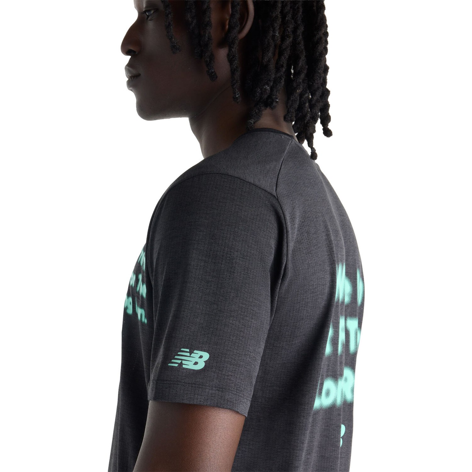 New Balance RC Essential Graphic T-skjorte Herre Sort