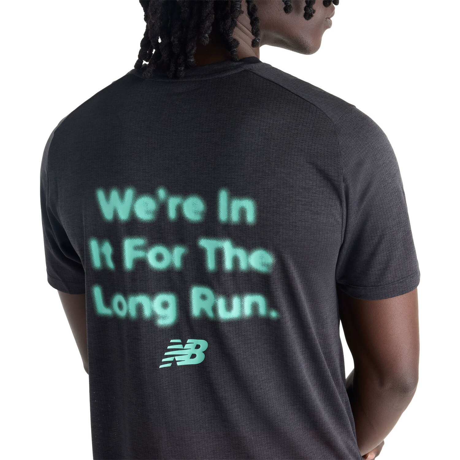 New Balance RC Essential Graphic T-skjorte Herre Sort