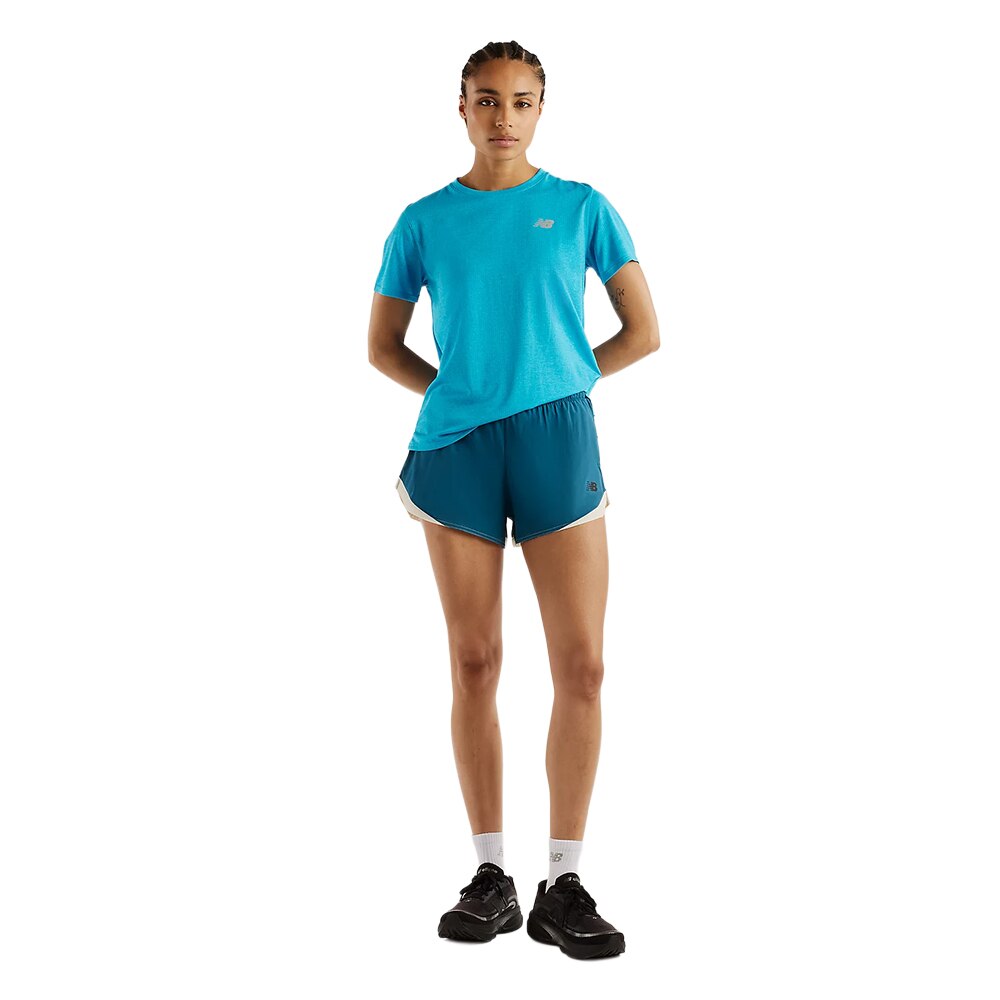 New Balance RC Essential 3" Løpeshorts Dame Blå