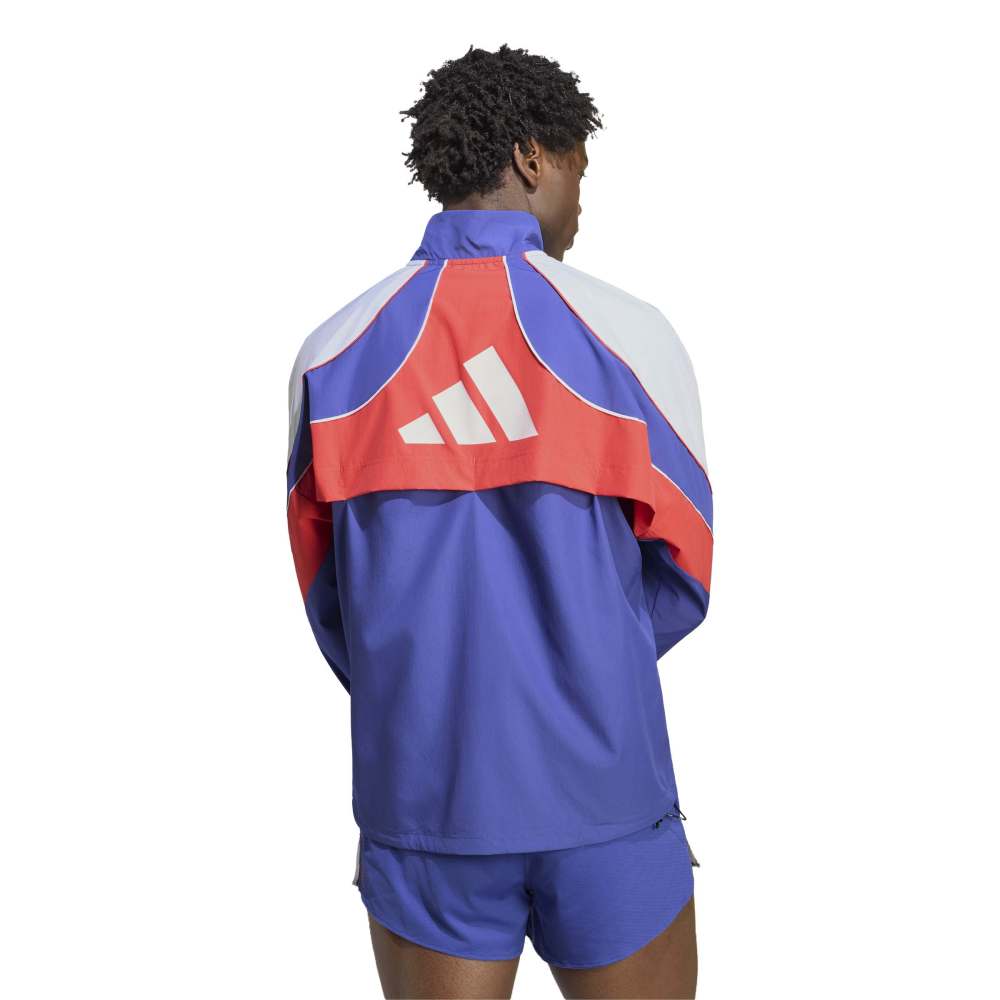 Adidas Adizero Archive Løpejakke Herre Blå/Rød/Hvit