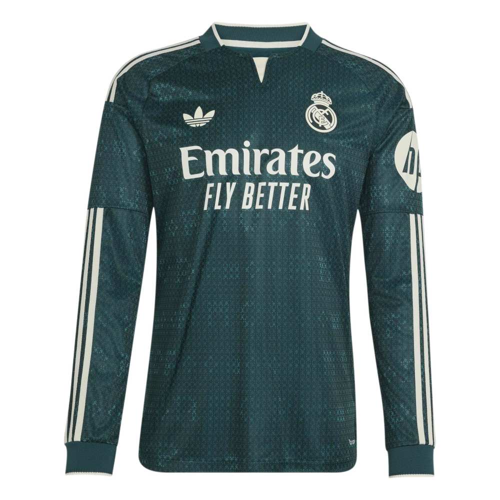 Adidas Real Madrid Authentic Langermet Fotballdrakt 26/27 Borte