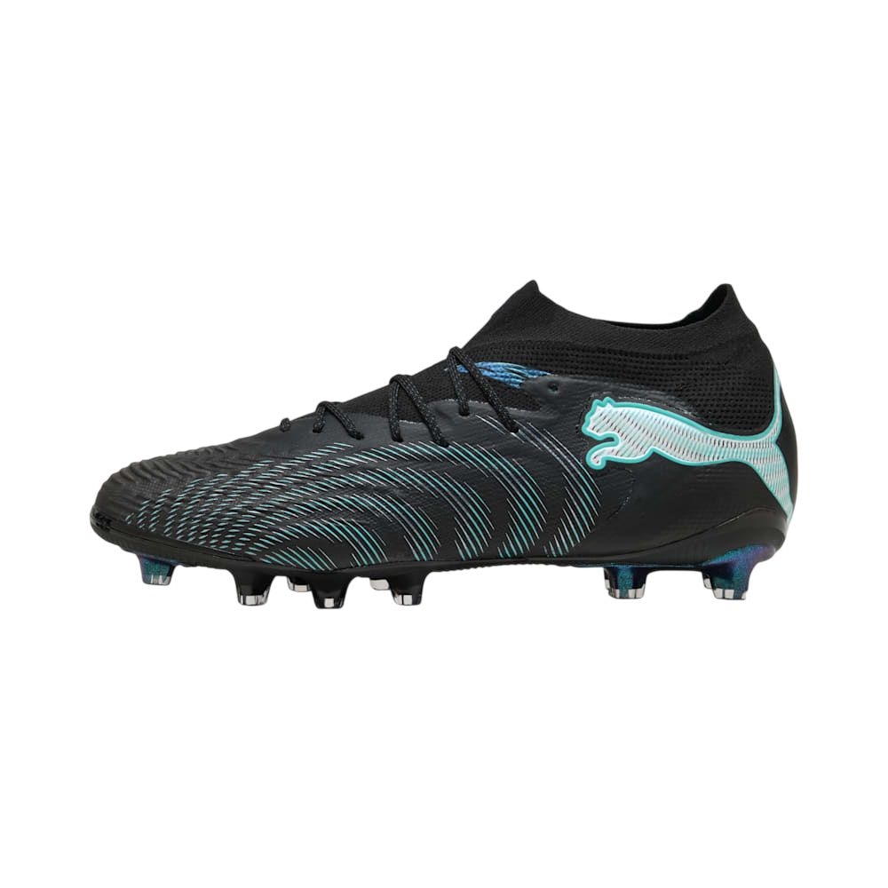 Puma FUTURE 9 Ultimate AG Fotballsko Eclipse Sort/Turkis