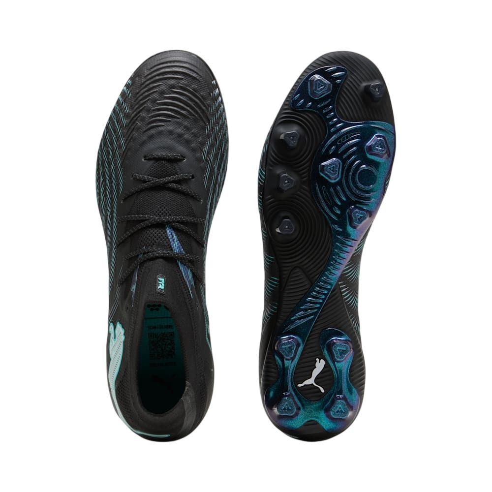 Puma FUTURE 9 Ultimate AG Fotballsko Eclipse Sort/Turkis