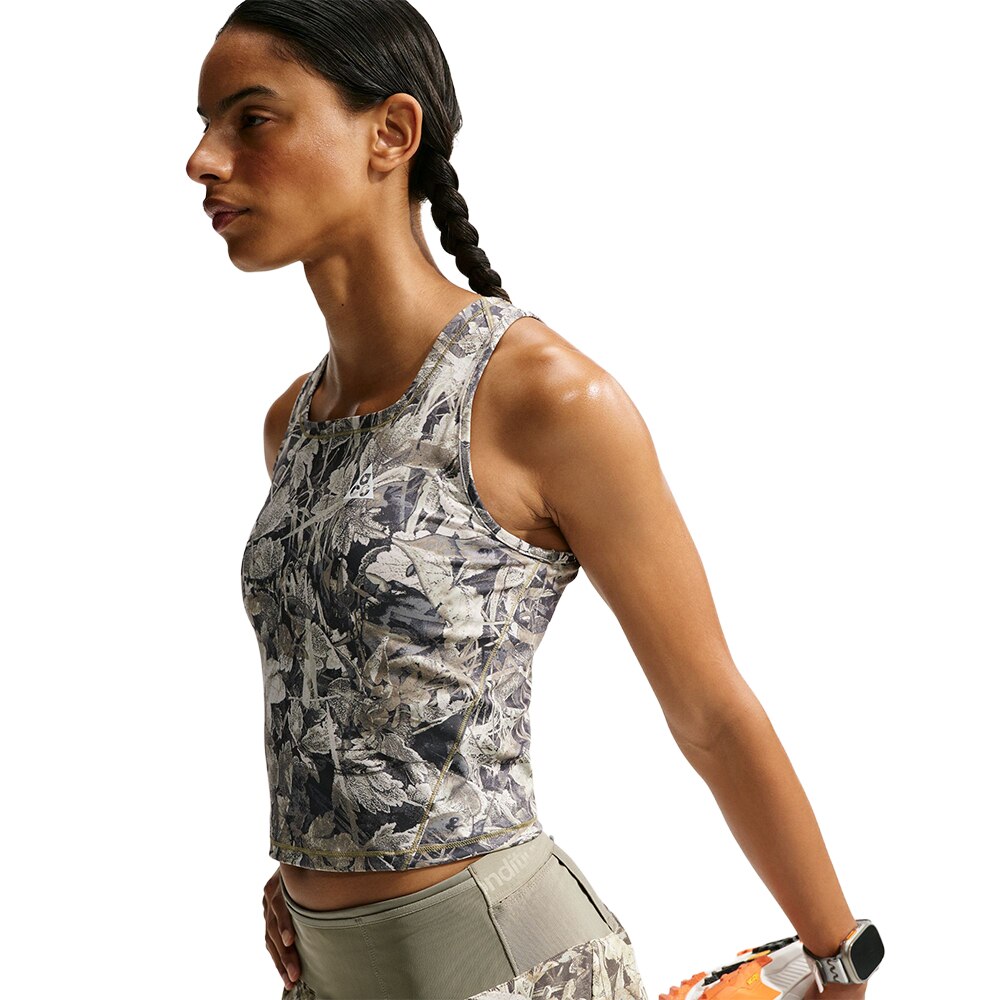 Nike ACG Chamo Camo Singlet Dame Grønn
