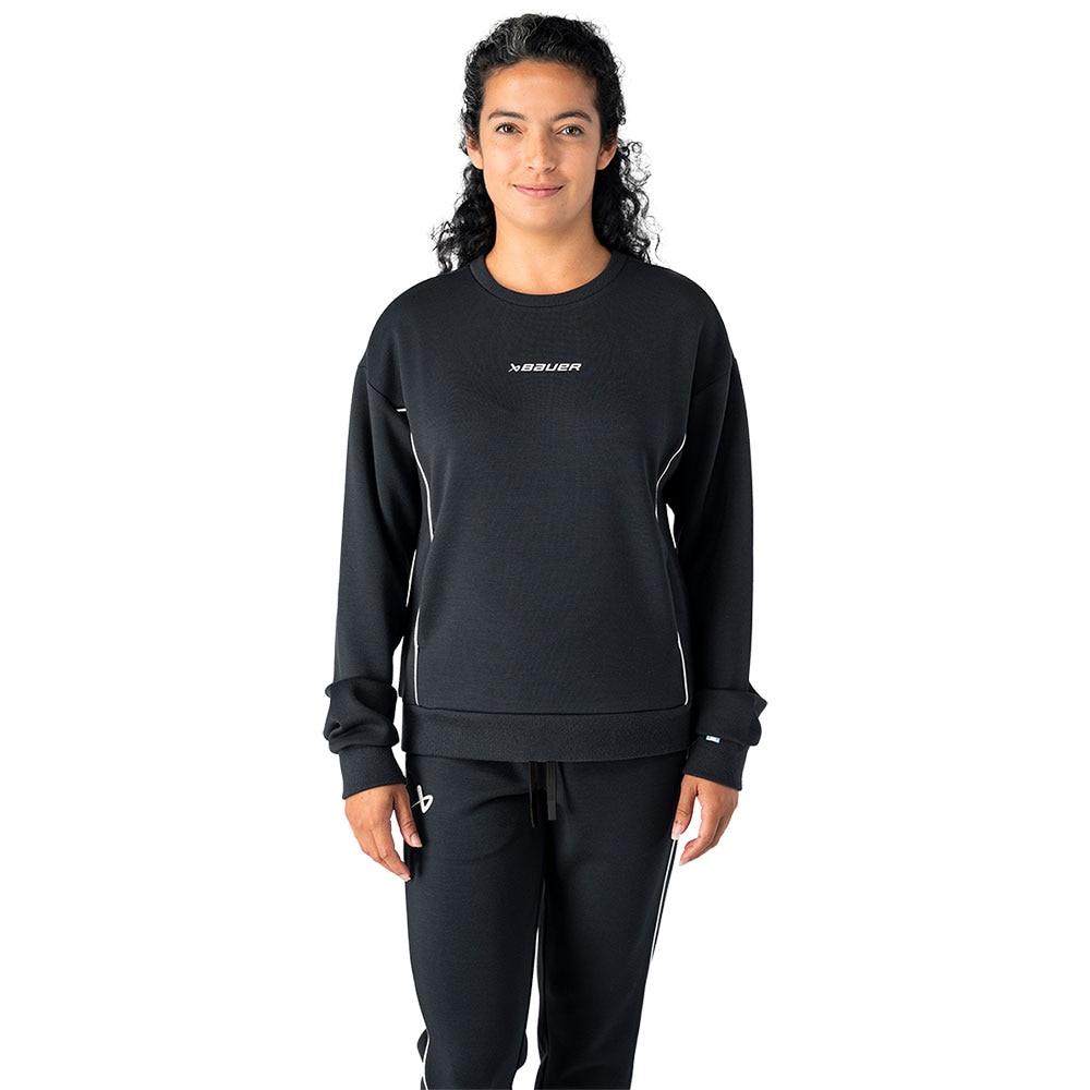 Bauer Piping Crew Dame Genser Svart