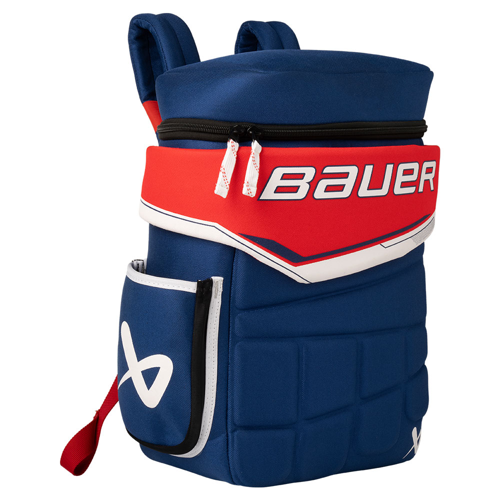 Bauer Hockeyhanske Barn Ryggsekk Blå/Rød