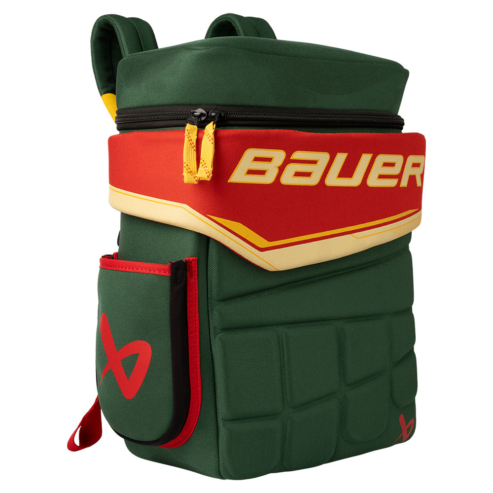 Bauer Hockeyhanske Barn Ryggsekk Grønn/Rød
