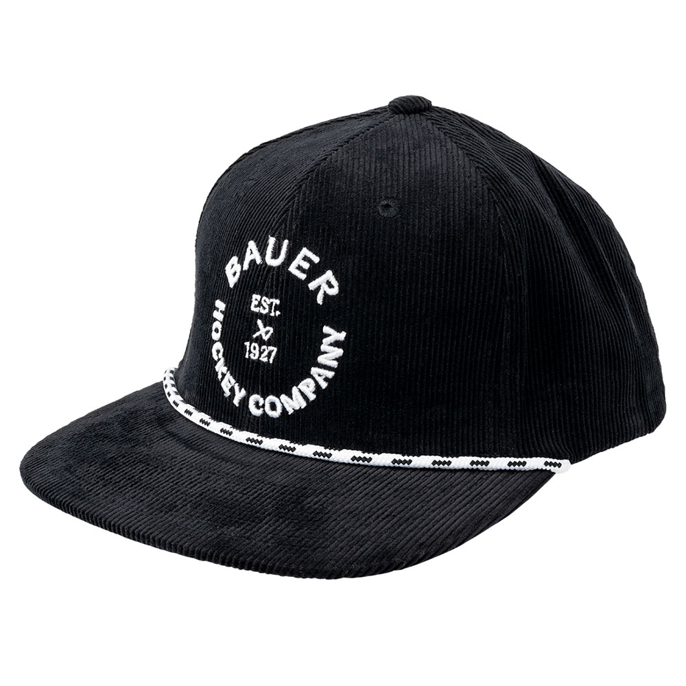 Bauer Corduroy Snapback Cap Svart