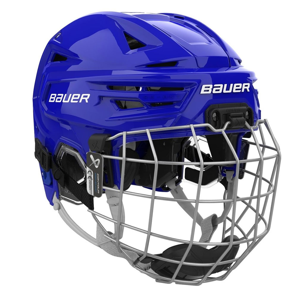 Bauer RE-AKT Barn 155 Combo Hockeyhjelm Blå