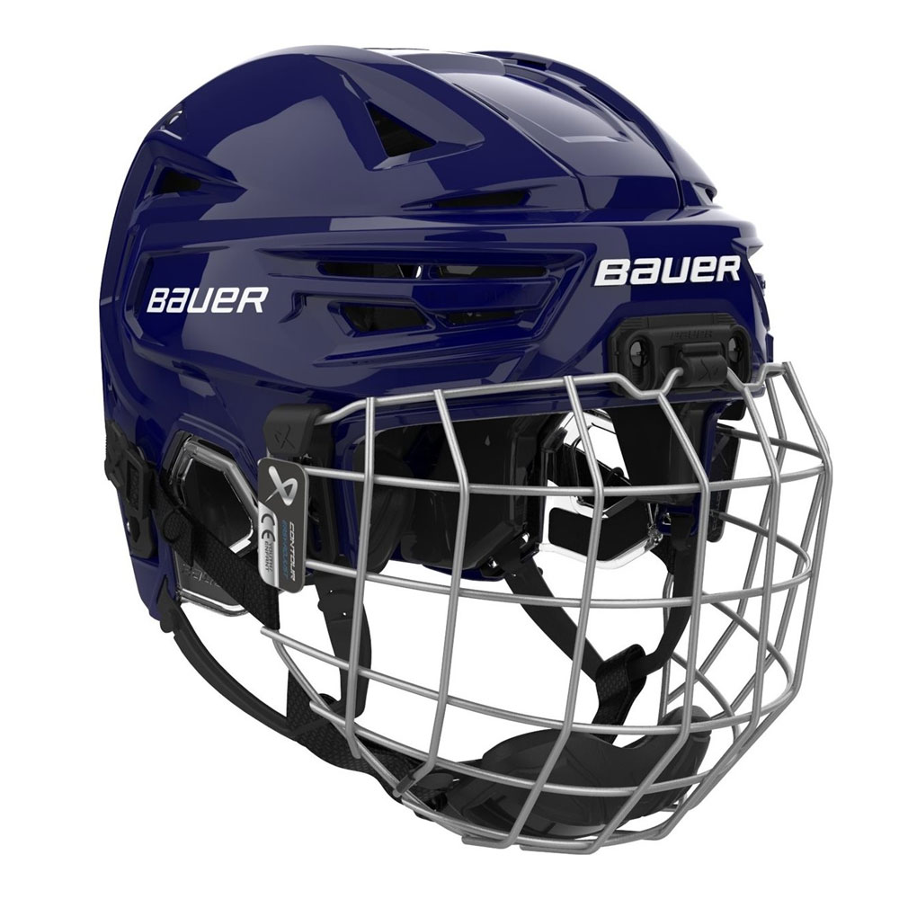 Bauer RE-AKT Barn 155 Combo Hockeyhjelm Marine
