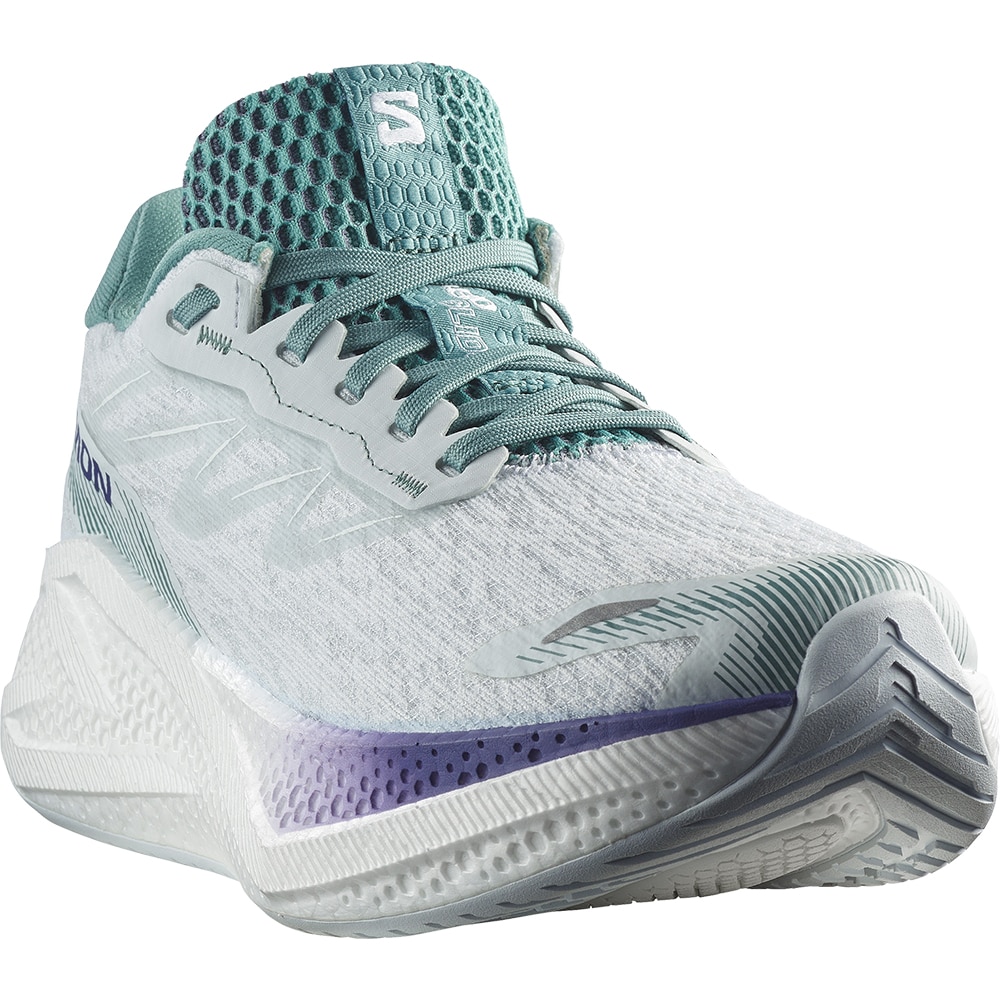 Salomon Aero Glide 4 Løpesko Dame Hvit/Blå