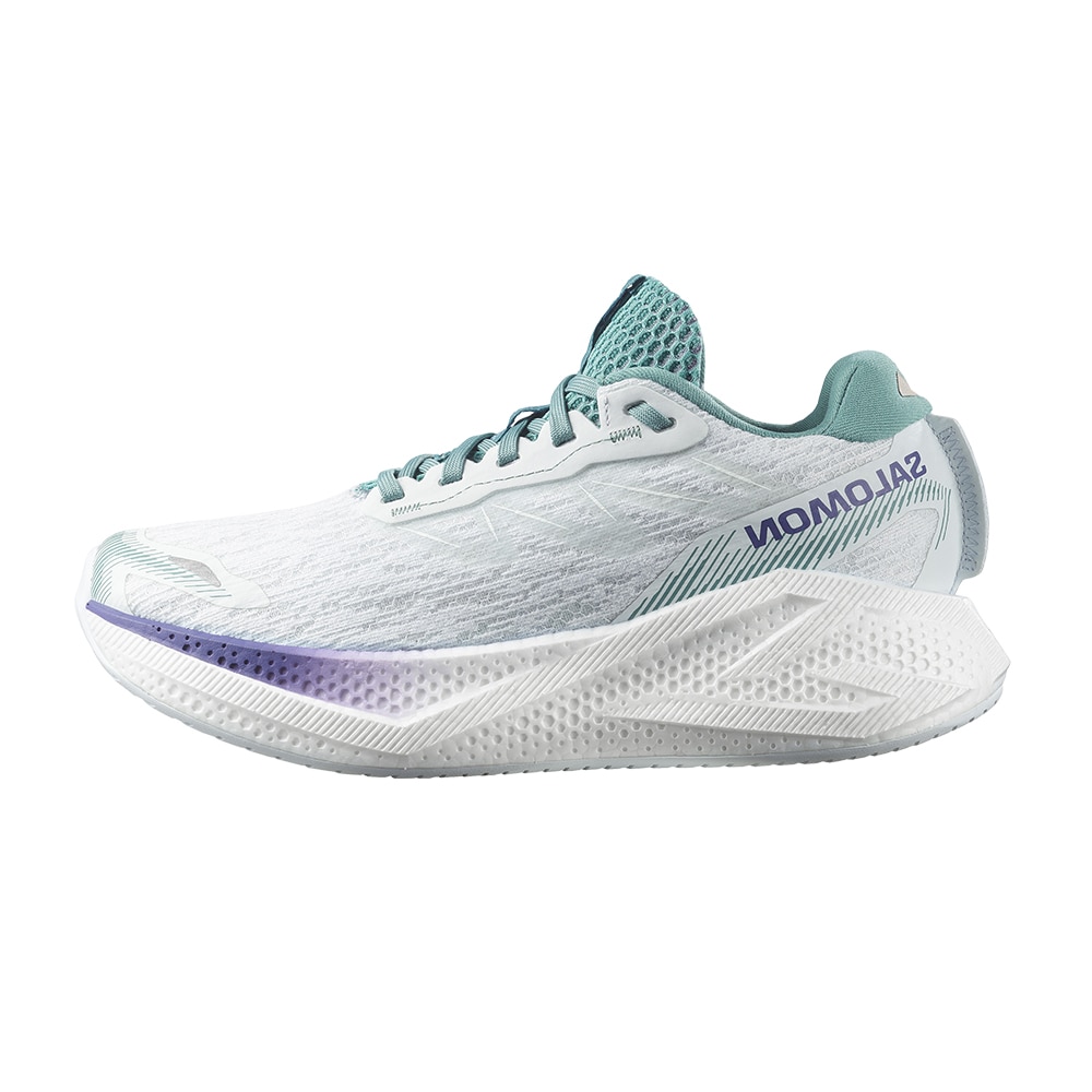 Salomon Aero Glide 4 Løpesko Dame Hvit/Blå