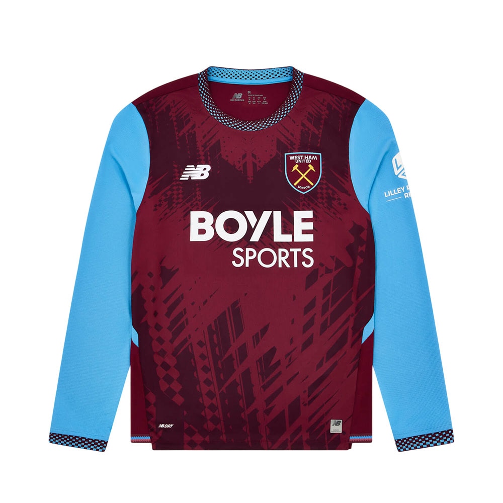 New Balance West Ham Langermet Fotballdrakt 26/27 Hjemme