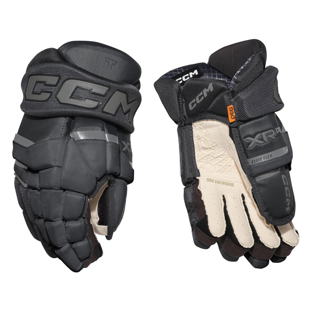 Ccm Tacks XR PRO Junior Hockeyhanske Svart