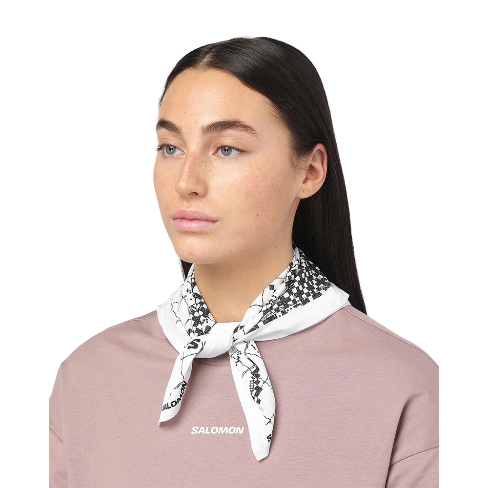 Salomon Graphic Bandana Hvit/Sort