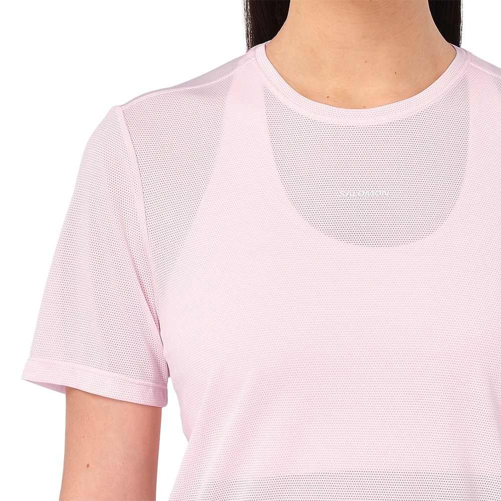 Salomon Shakeout Core T-skjorte Dame Rosa
