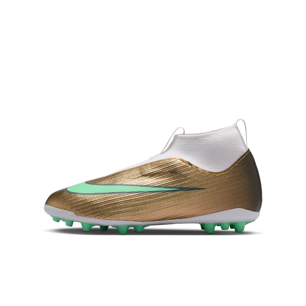 Nike Mercurial Superfly 11 Academy Laceless AG Fotballsko Barn KM Gull
