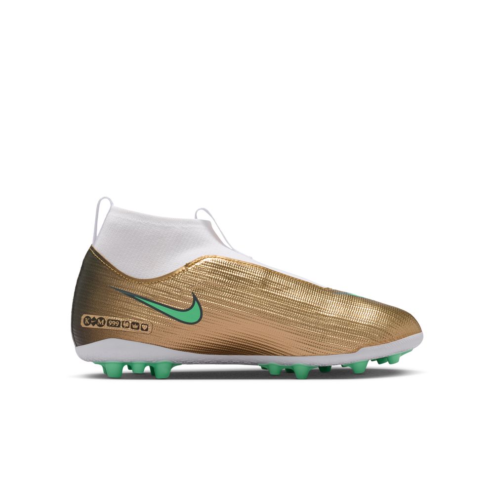 Nike Mercurial Superfly 11 Academy Laceless AG Fotballsko Barn KM Gull