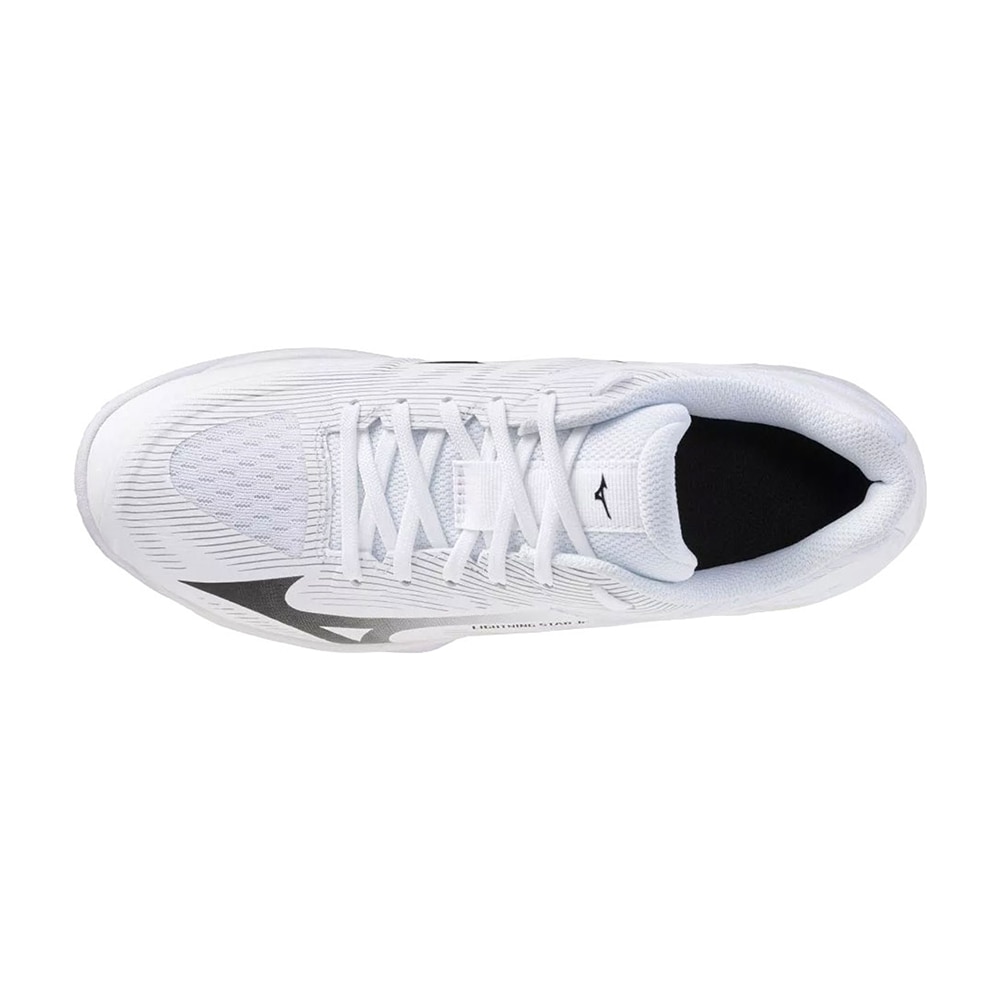 Mizuno Lightning Star Kids Håndballsko Barn Hvit/Sølv