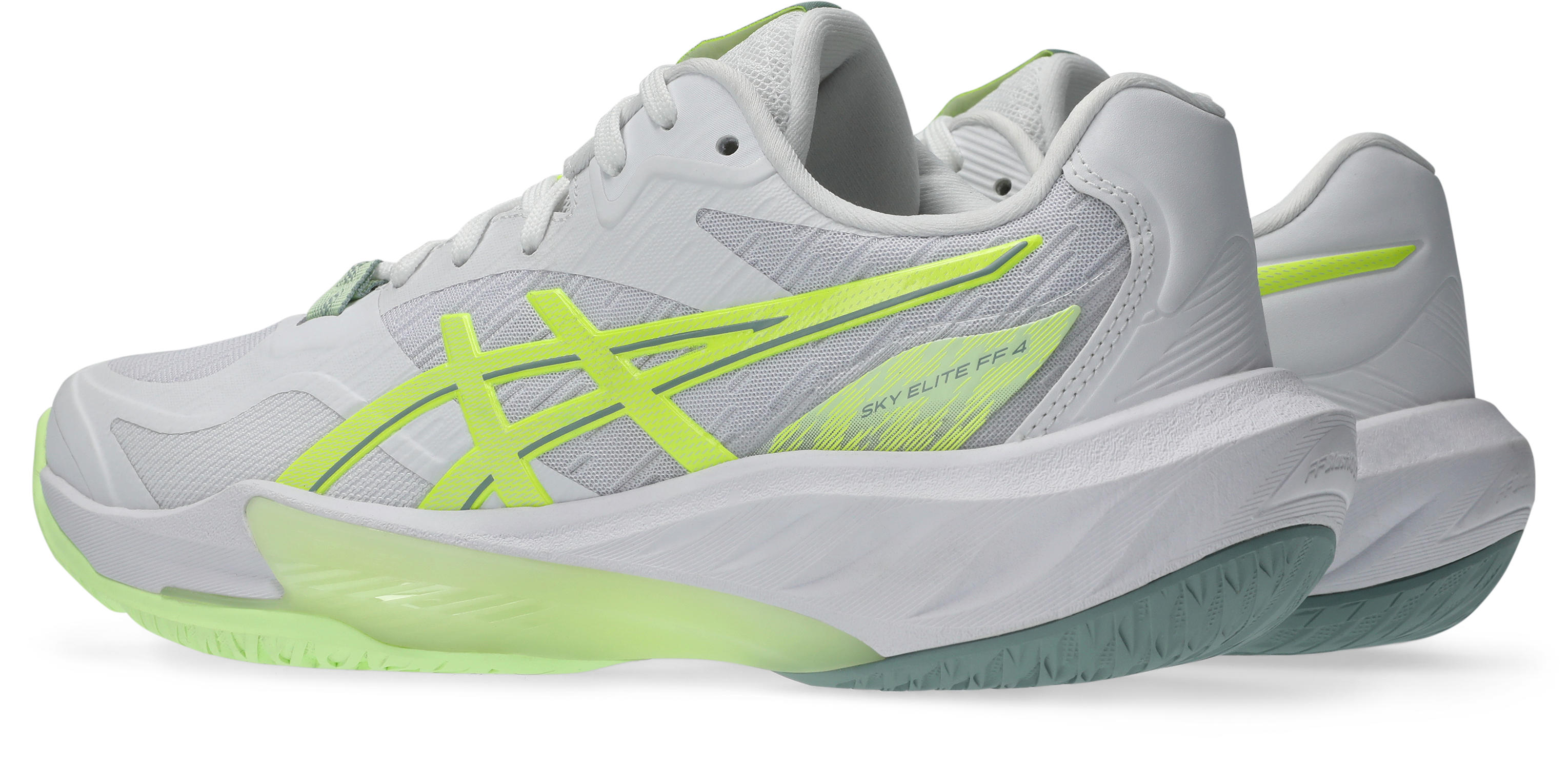 Asics Sky Elite FF 4 Håndballsko Dame Hvit/Gul