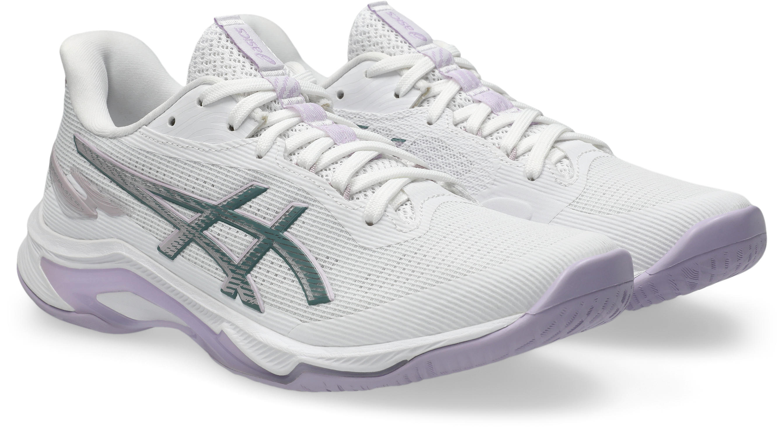 Asics Netburner Ballistic FF 4 Håndballsko Dame Hvit/Lilla