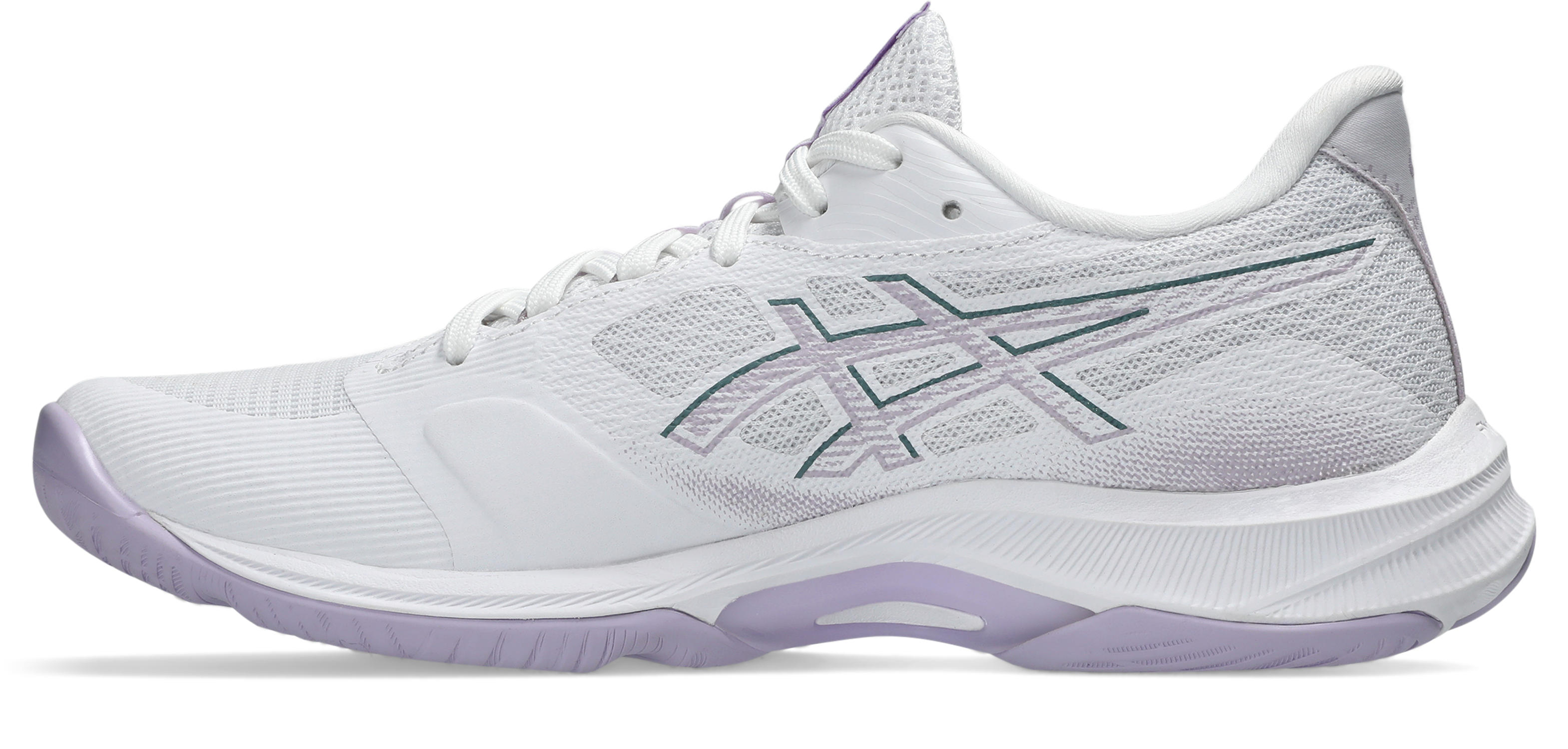 Asics Netburner Ballistic FF 4 Håndballsko Dame Hvit/Lilla