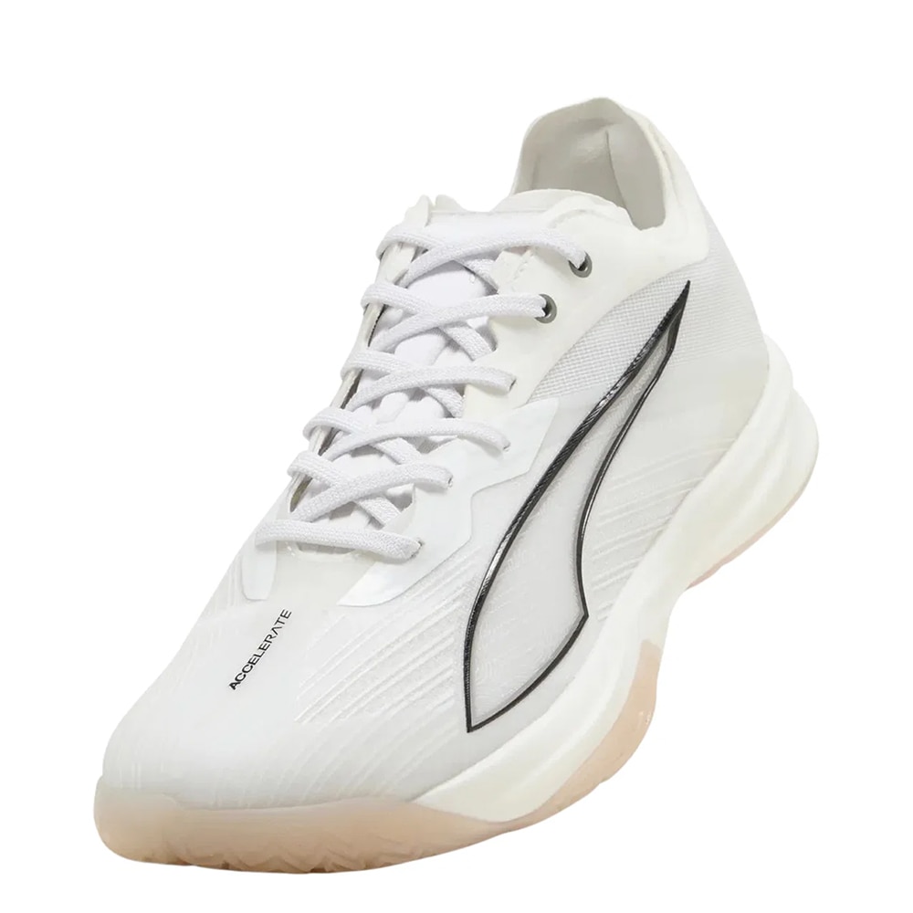 Puma Accelerate Nitro SQD 5 Håndballsko Dame Hvit/Sort