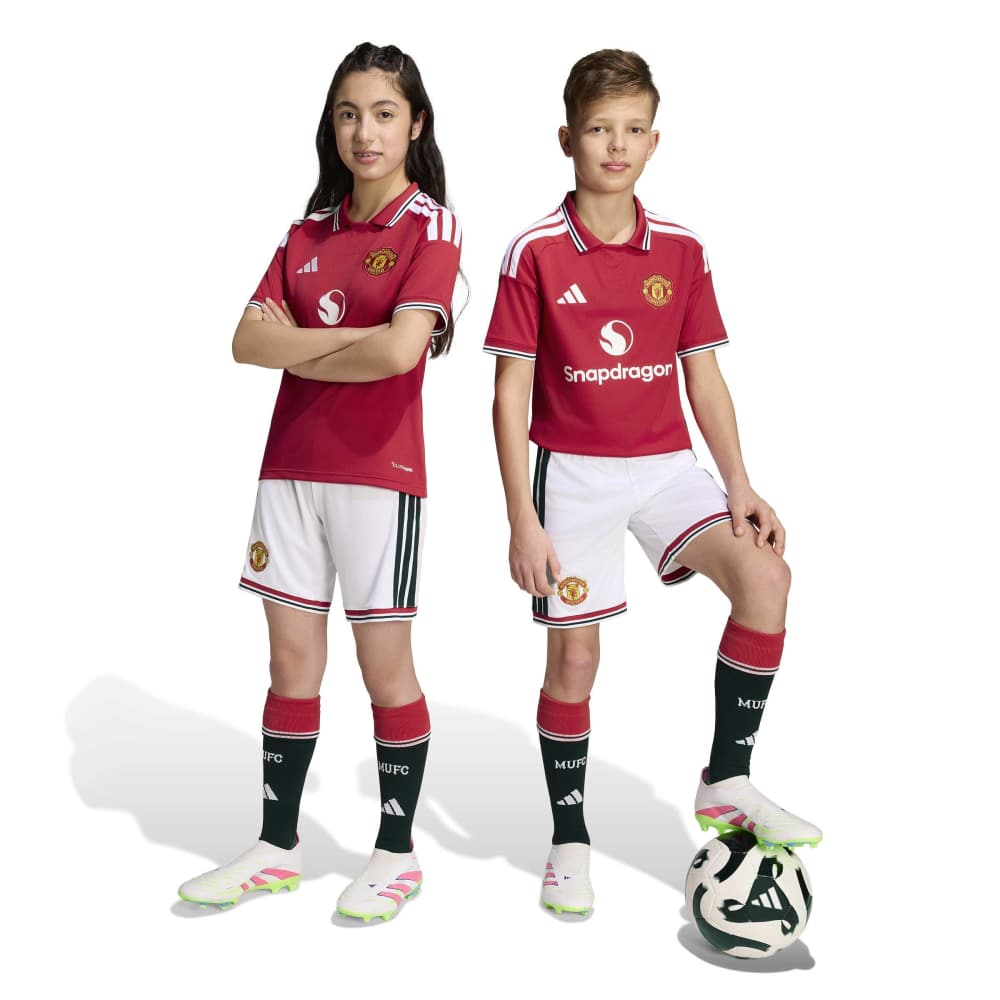 Adidas Manchester United Fotballshorts 26/27 Barn Hjemme