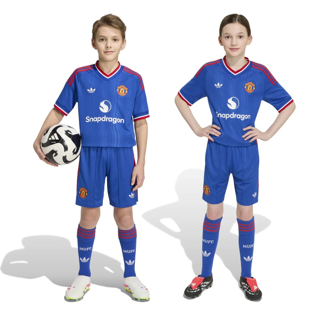 Adidas Manchester United Fotballshorts 26/27 Barn Borte