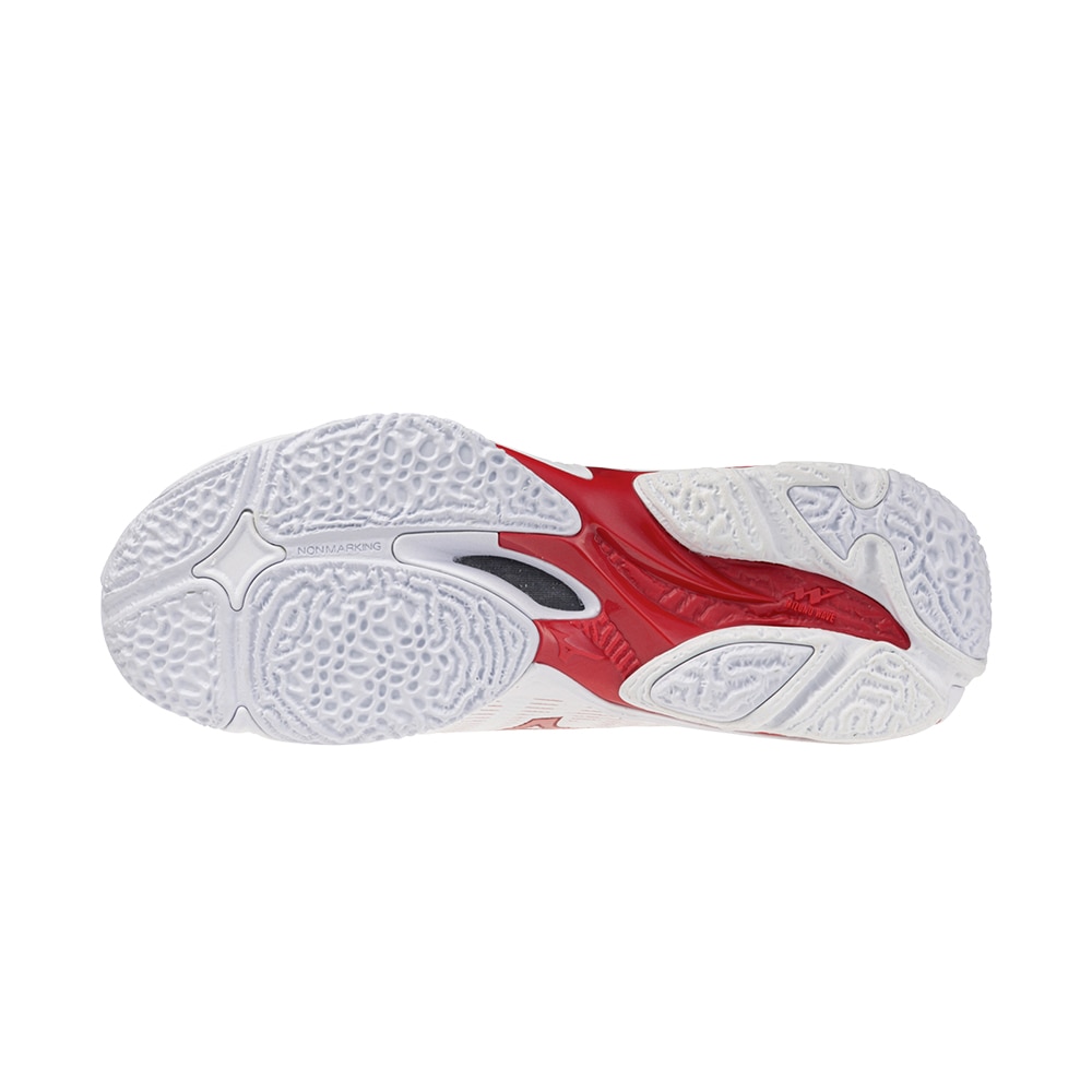 Mizuno Wave Lightning Elite Håndballsko Dame Hvit/Rød