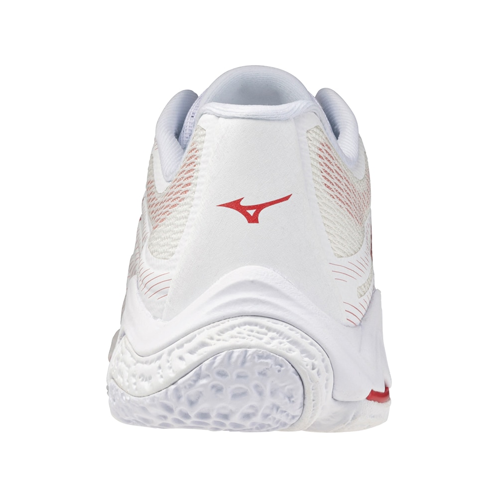 Mizuno Wave Lightning Elite Håndballsko Dame Hvit/Rød