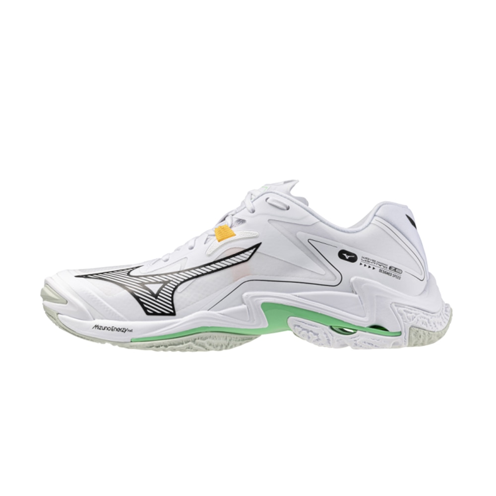 Mizuno Wave Lightning Z8 Hallsko Hvit/Sort/Grønn