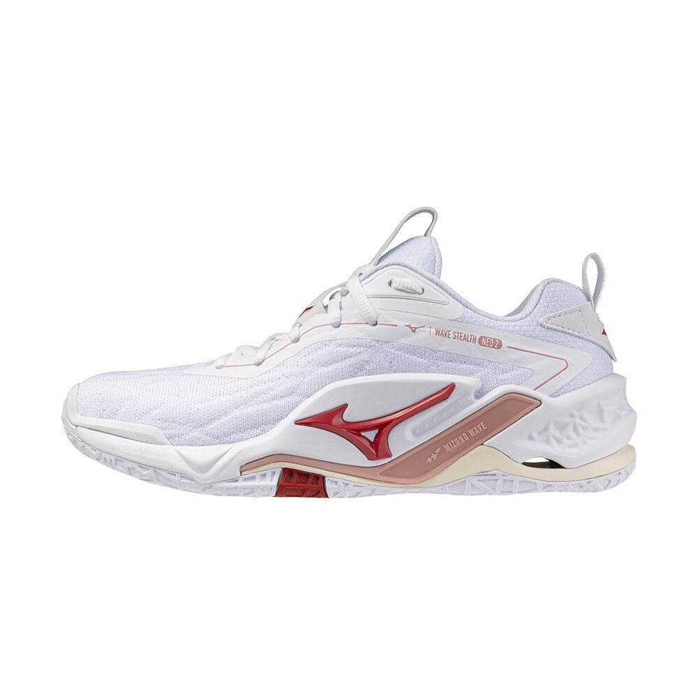 Mizuno Wave Stealth Neo 2 Håndballsko Dame Hvit/Rød