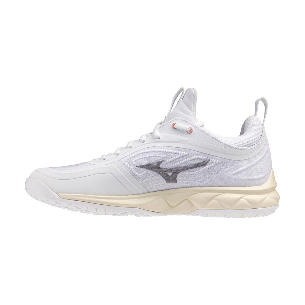 Mizuno Wave Luminous 3 Håndballsko Dame Hvit/Beige/Rød