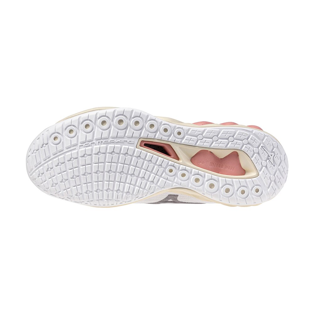 Mizuno Wave Luminous 3 Håndballsko Dame Hvit/Beige/Rød