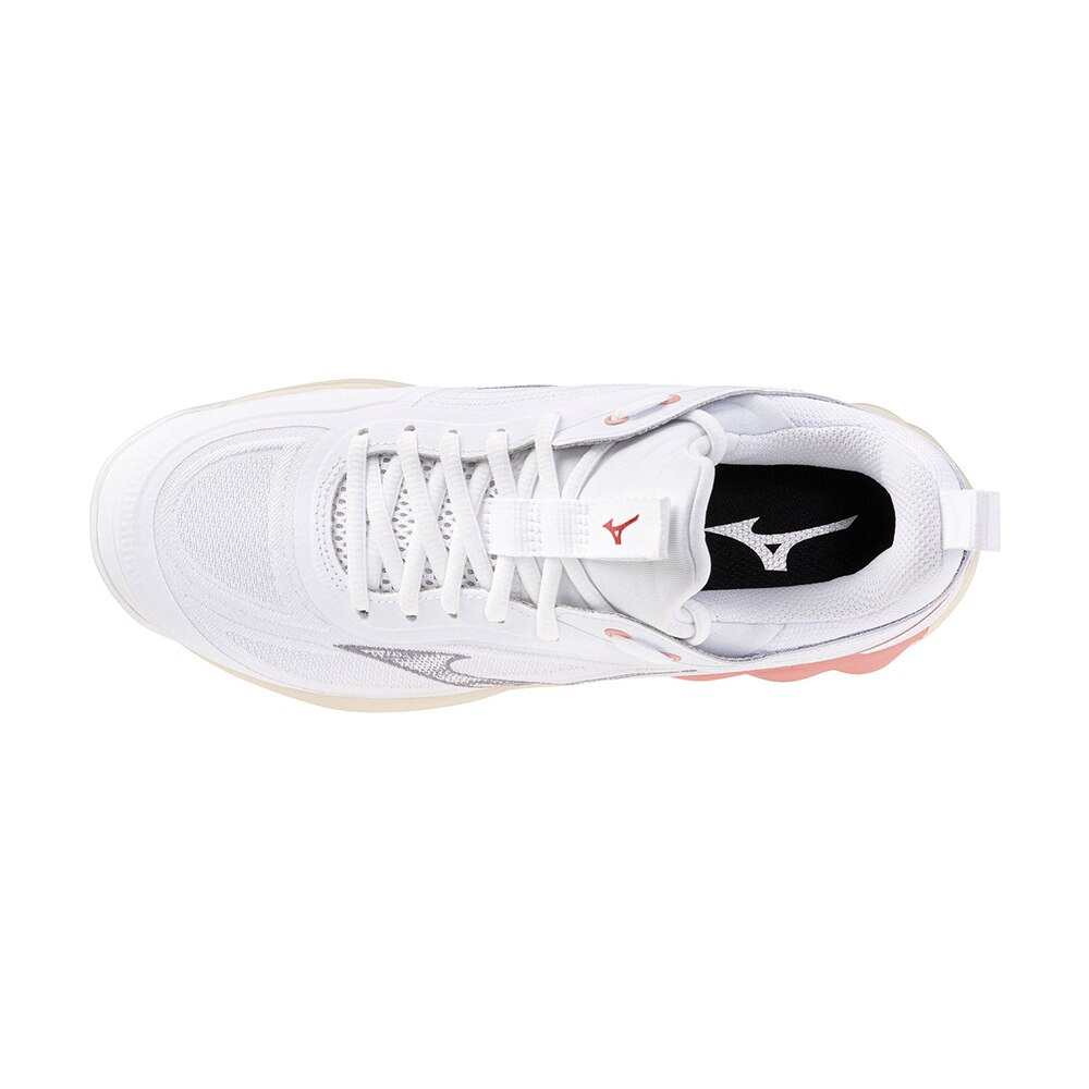Mizuno Wave Luminous 3 Håndballsko Dame Hvit/Beige/Rød