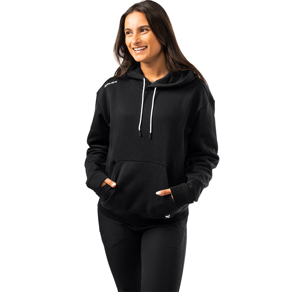 Bauer Team Hoodie Dame Fleece Svart