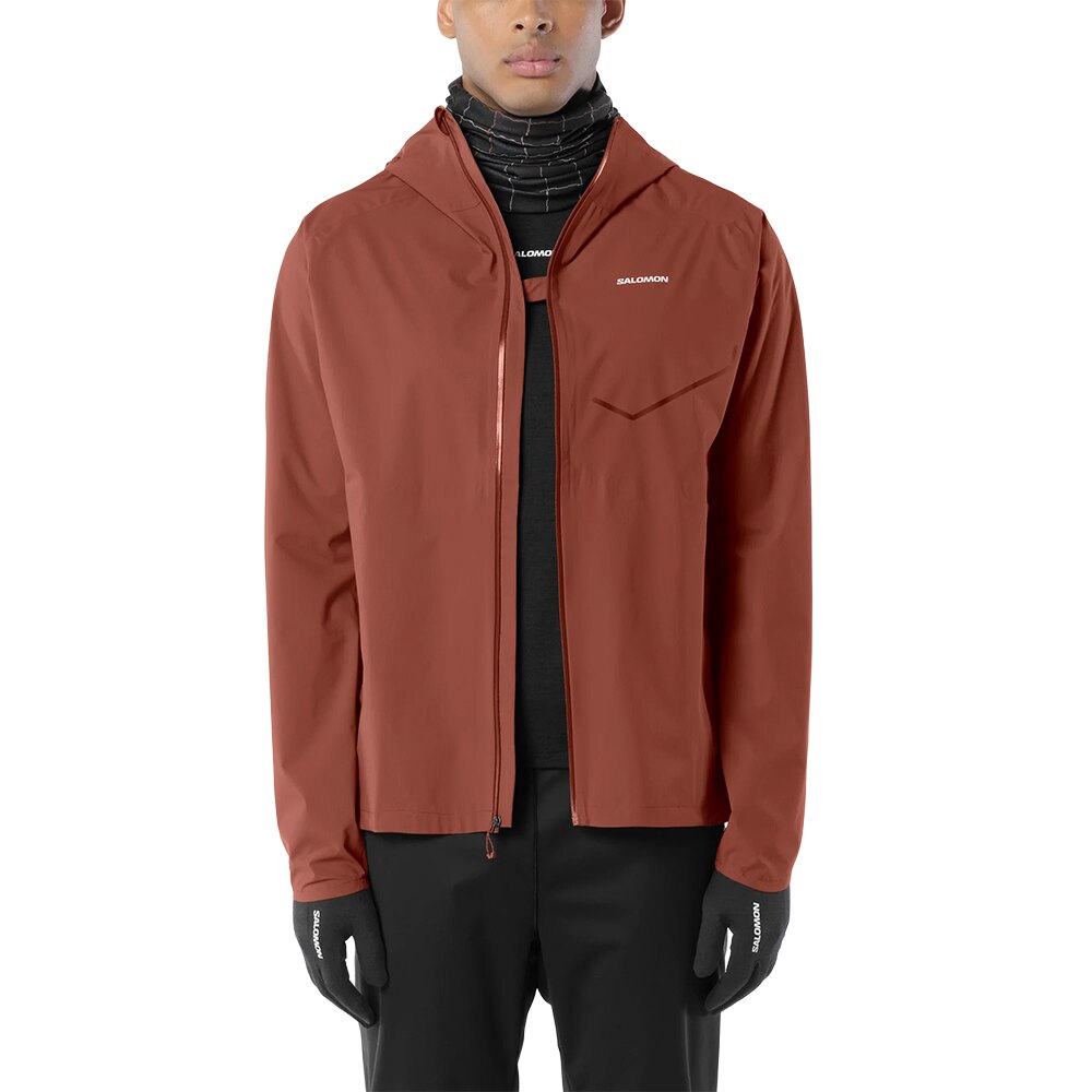 Salomon Bonatti Waterproof Jakke Herre Brun