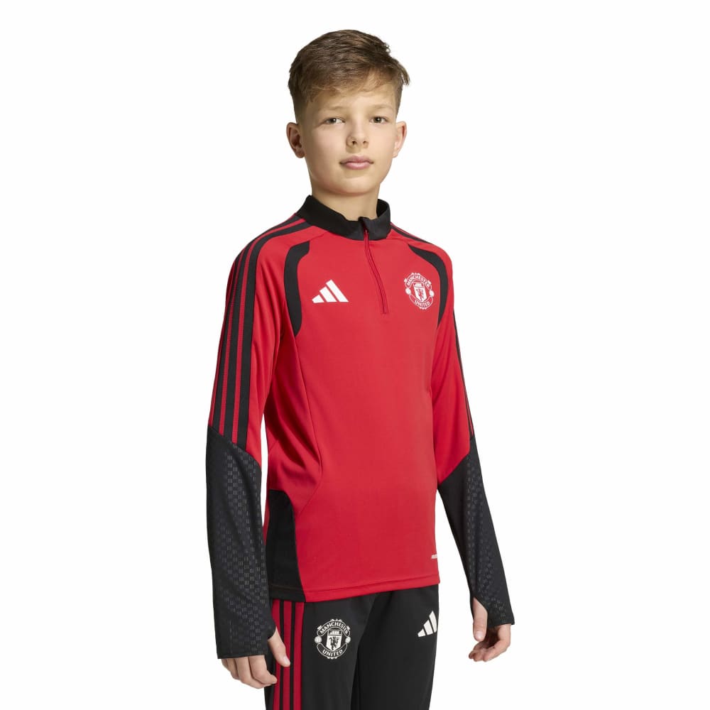 Adidas Manchester United Tiro Treningsgenser 26/27 Barn Rød/Sort