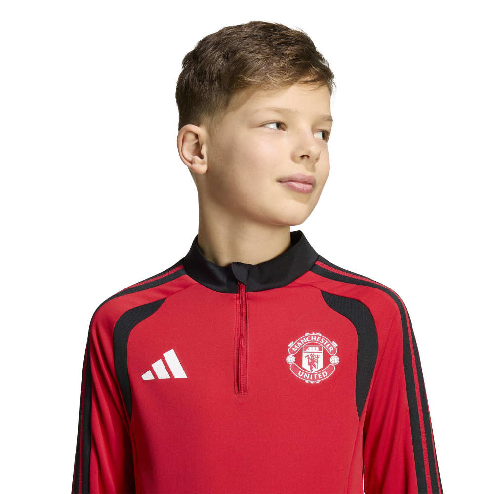 Adidas Manchester United Tiro Treningsgenser 26/27 Barn Rød/Sort