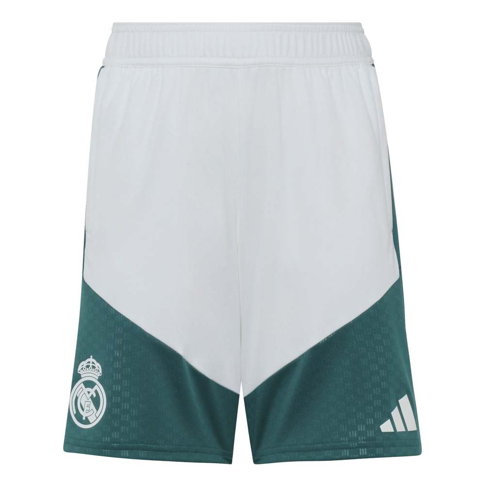 Adidas Real Madrid Tiro Treningsshorts 26/27 Barn Hvit/Grønn