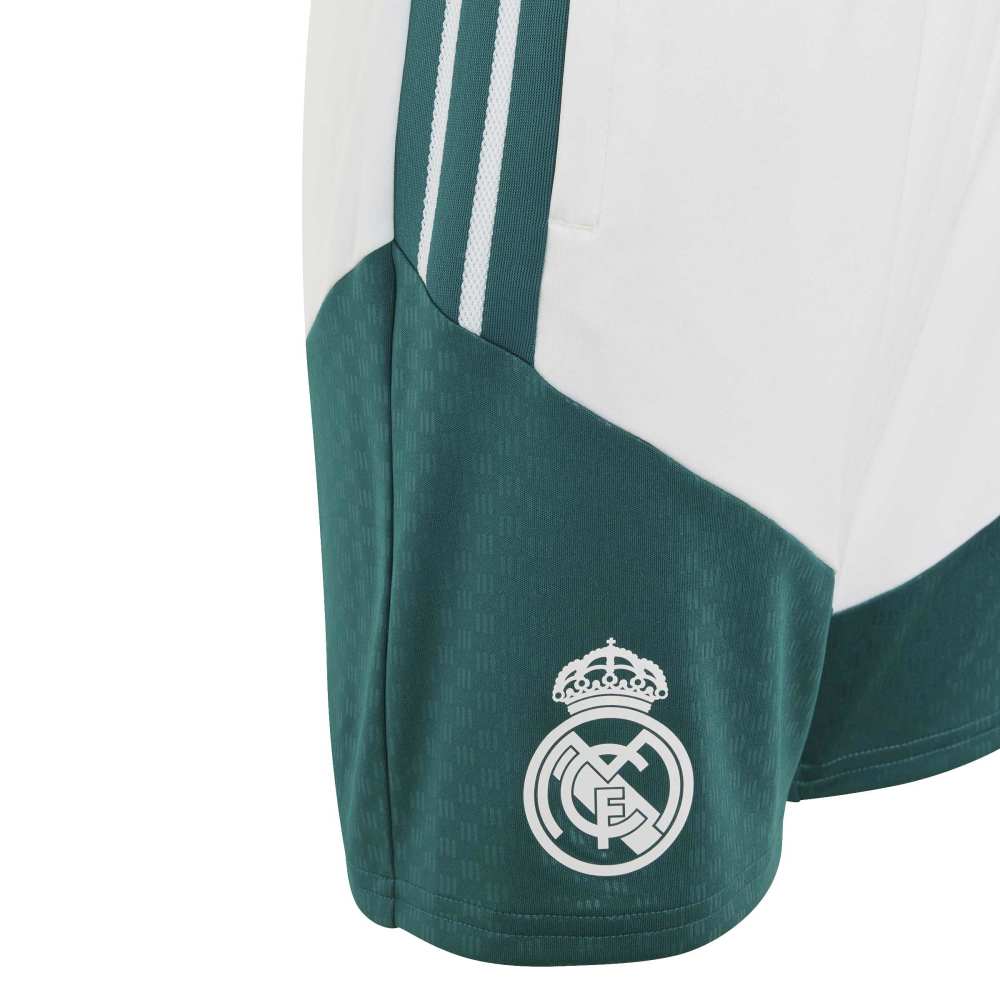 Adidas Real Madrid Tiro Treningsshorts 26/27 Barn Hvit/Grønn